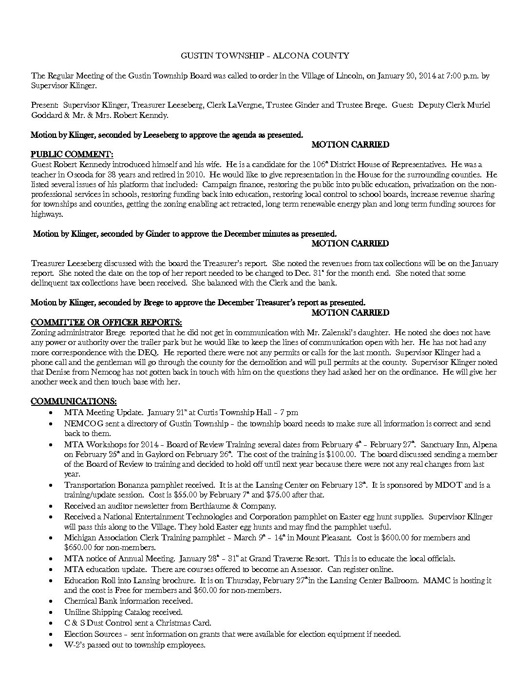 1-20-14 board minutes