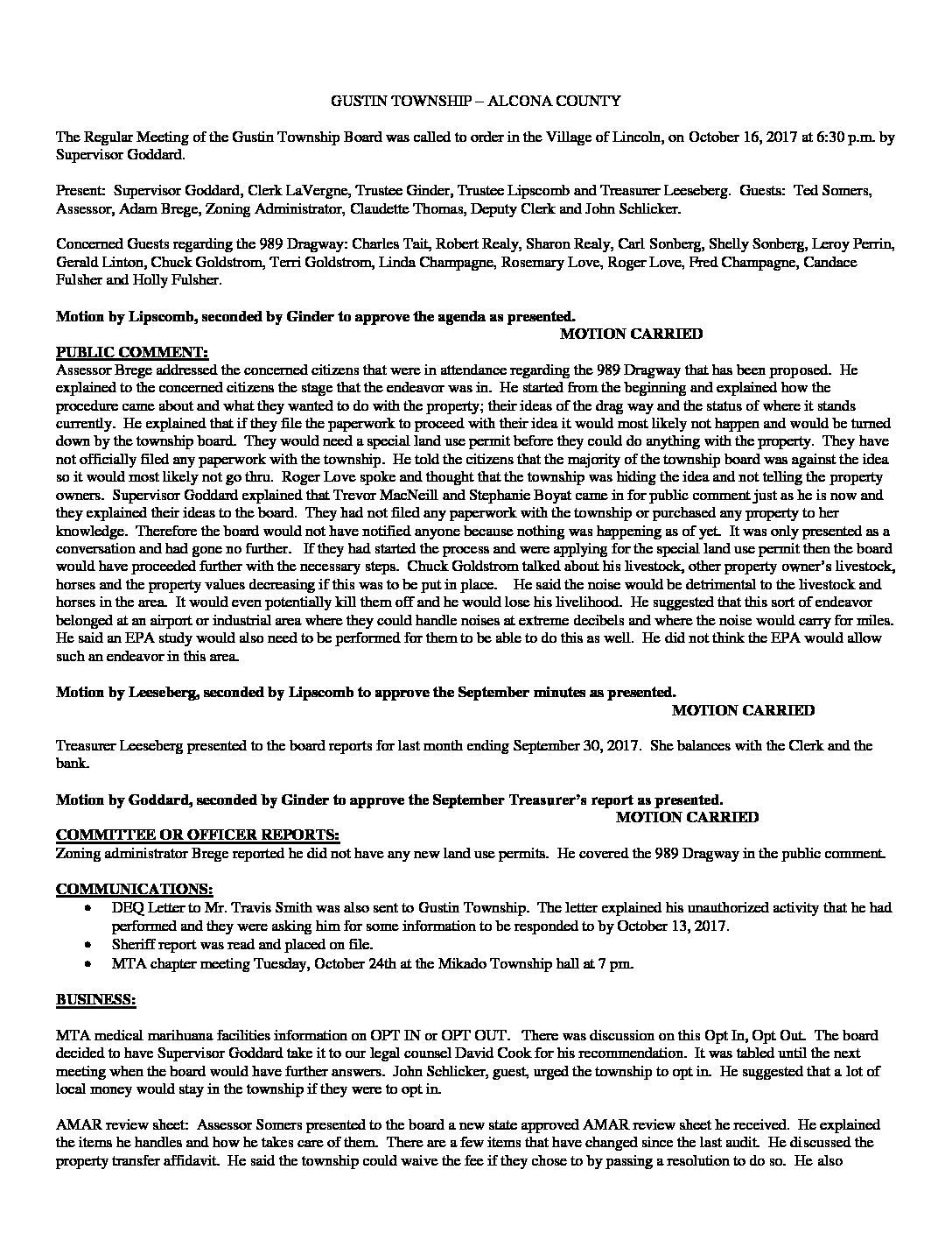 10-16-17 board minutes
