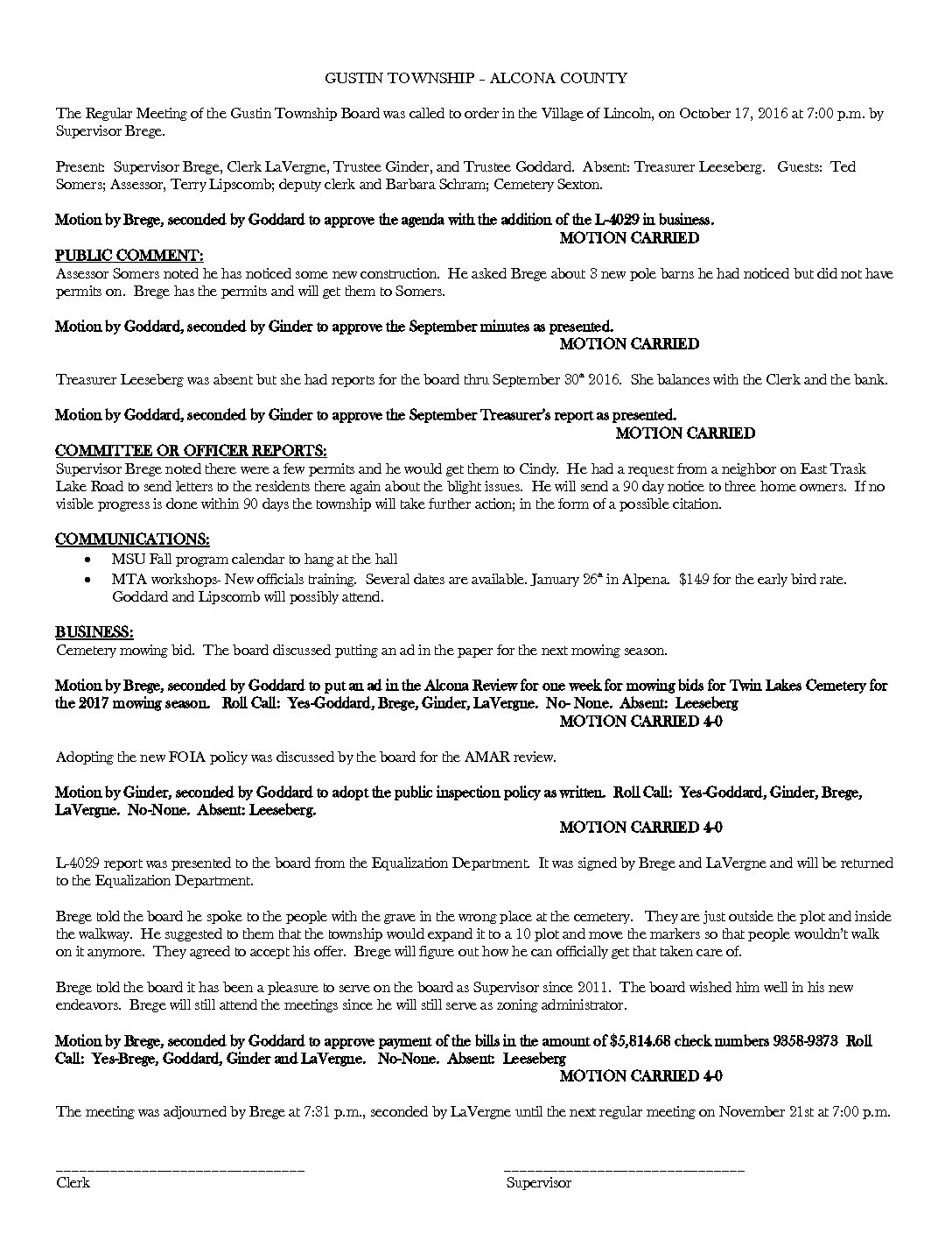 10-17-16 board minutes
