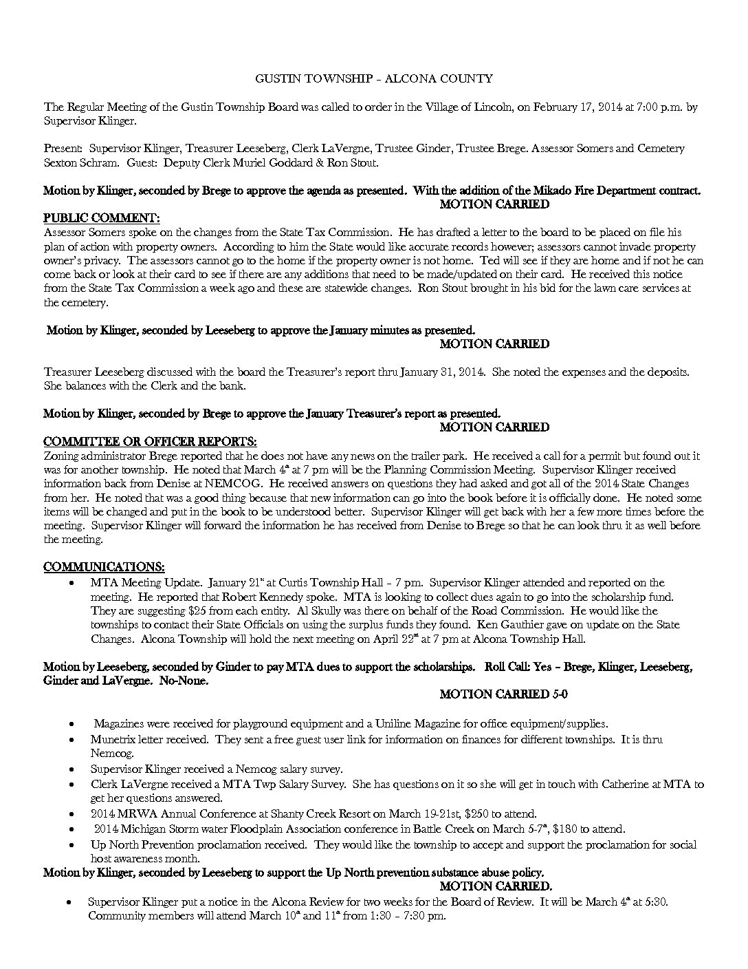 2-17-14 board minutes