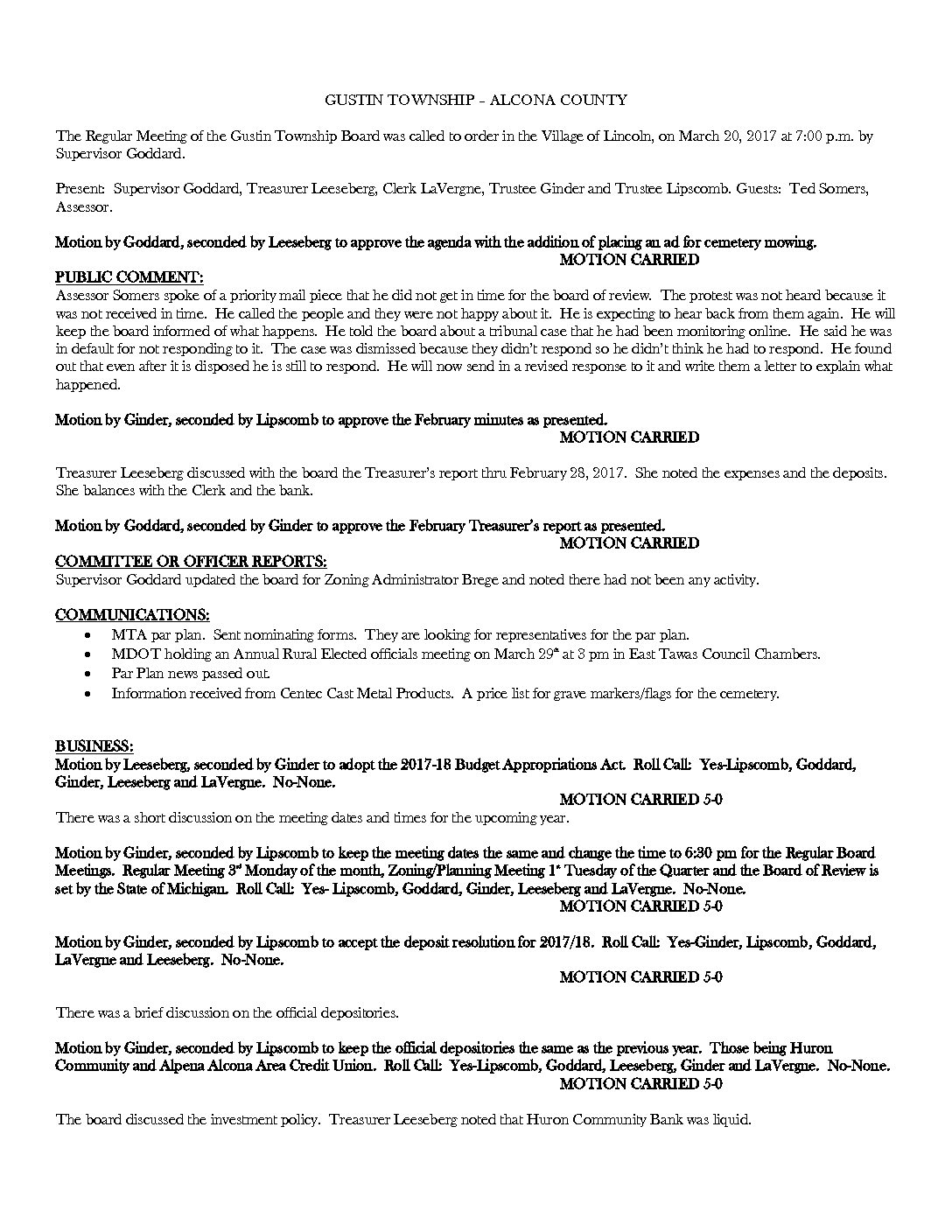 3-20-17 board minutes