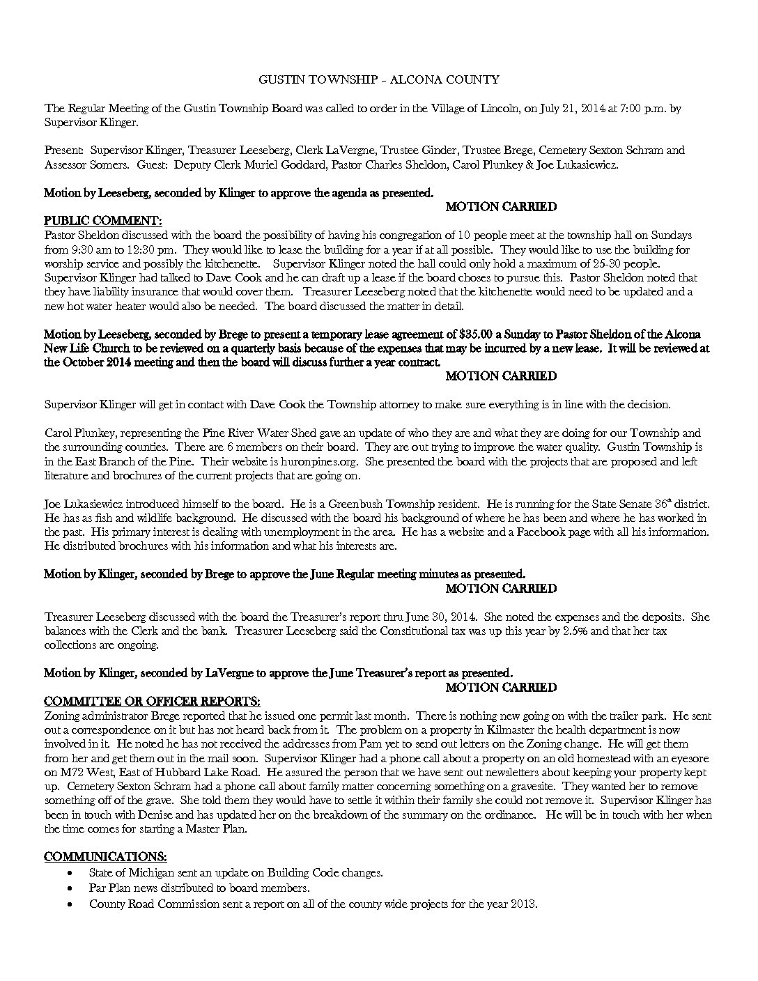 7-21-14 board minutes