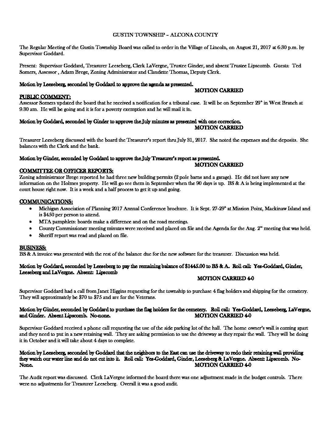8-21-17 board minutes