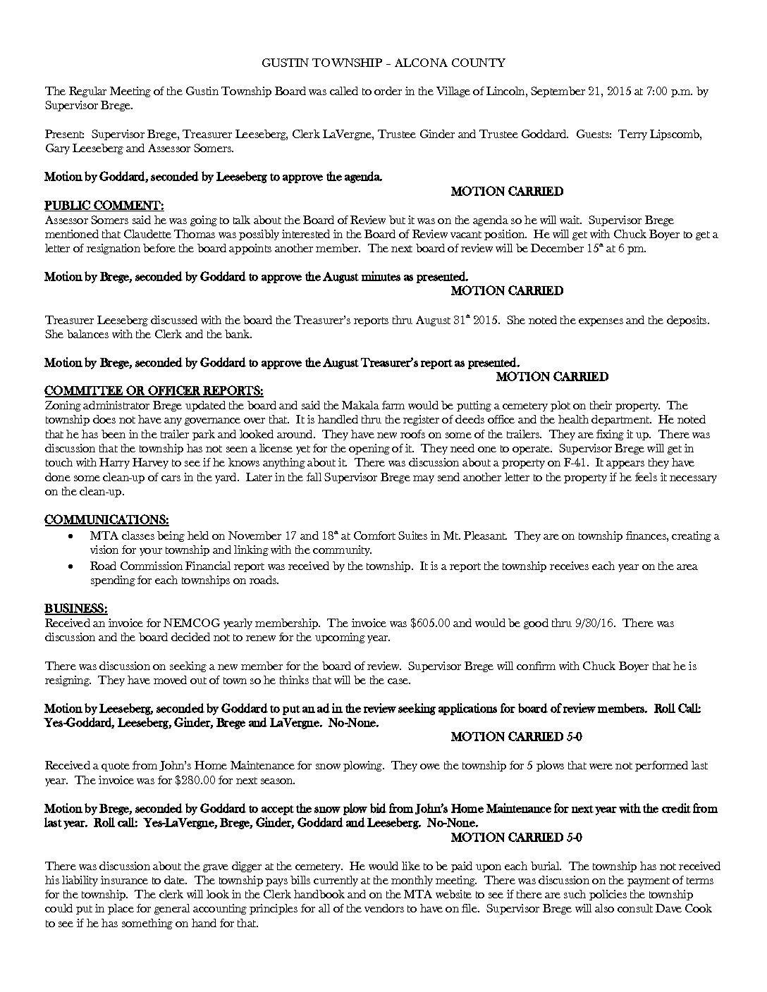 9-21-15 board minutes