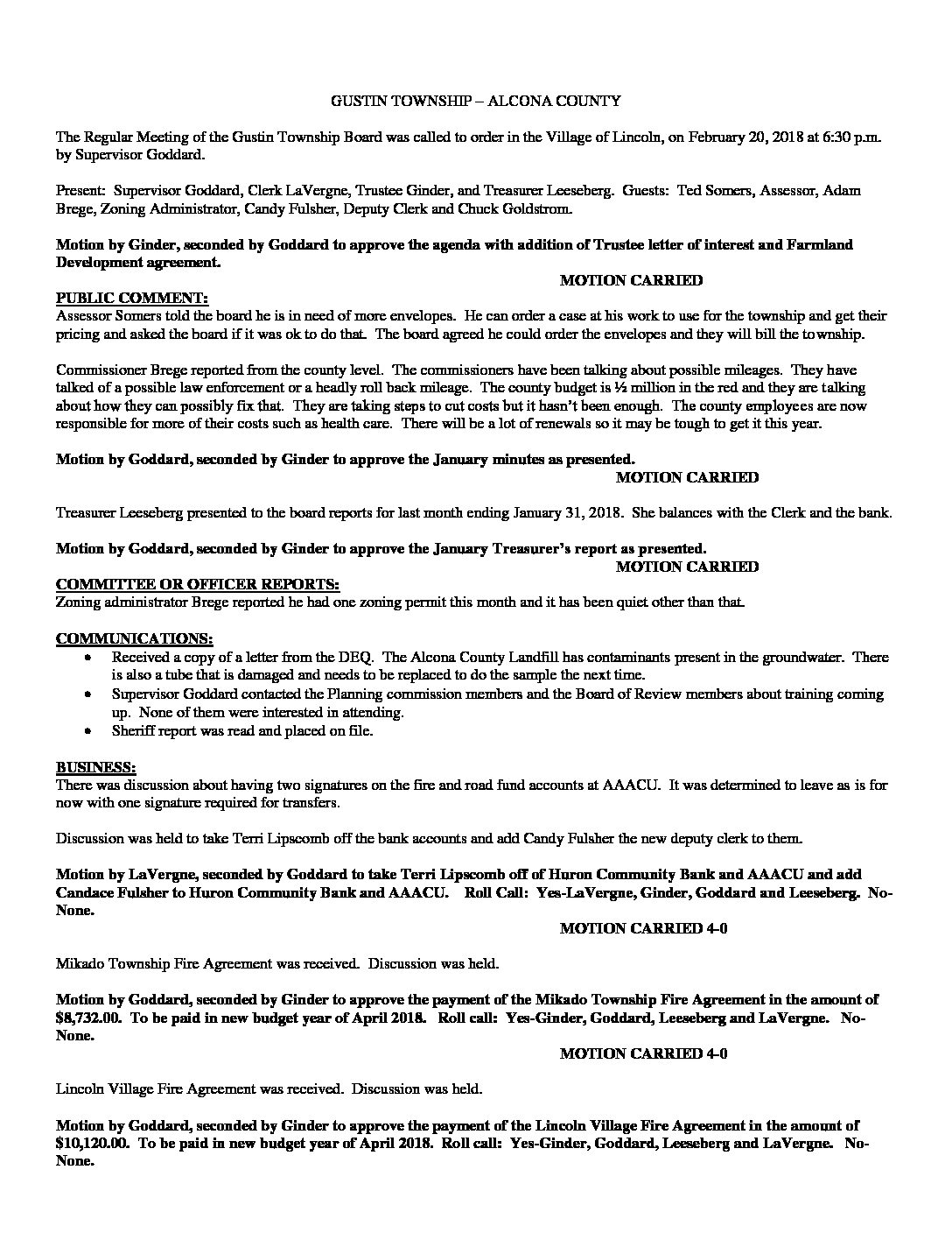 2-20-18 board minutes
