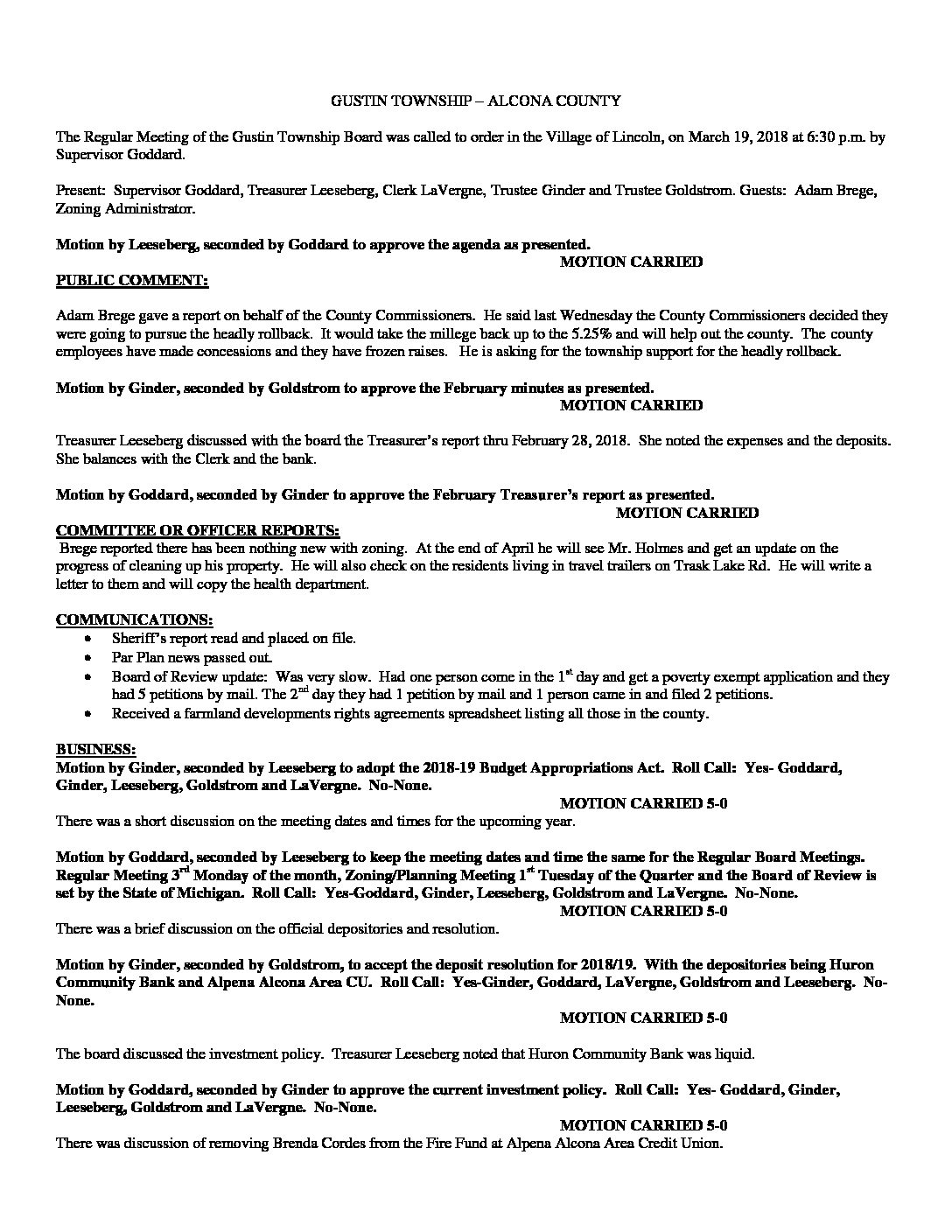 3-19-18 board minutes
