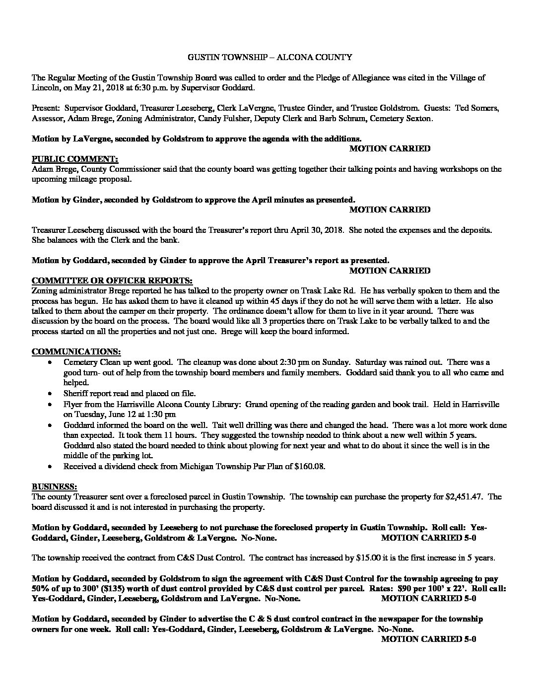 5-21-18 board minutes