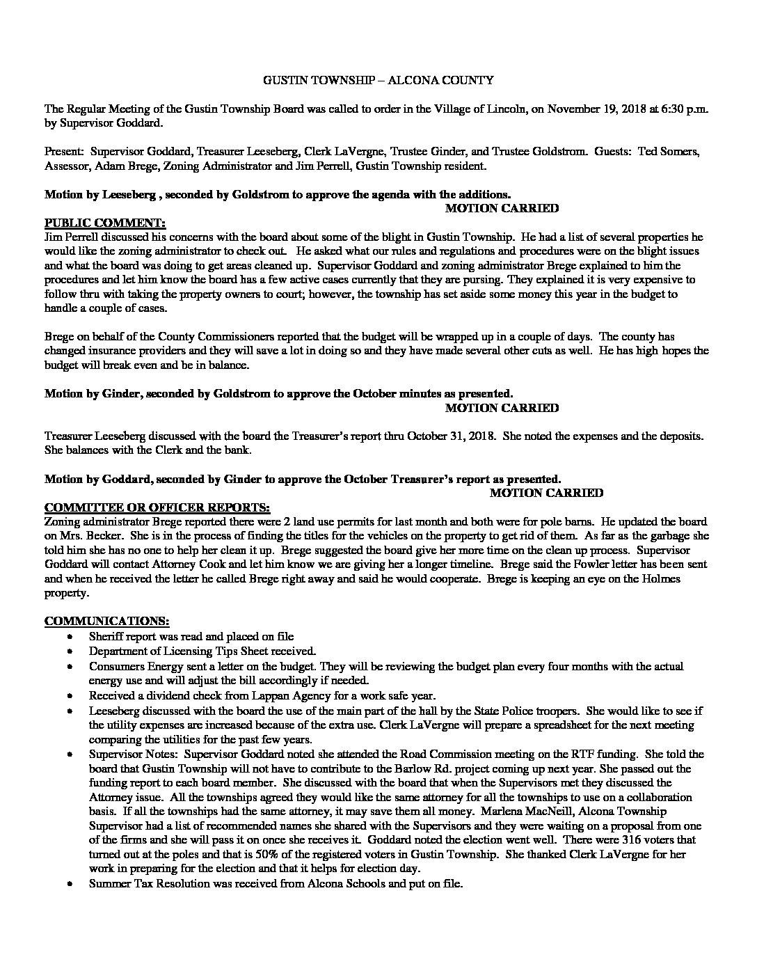 11-19-18 board minutes