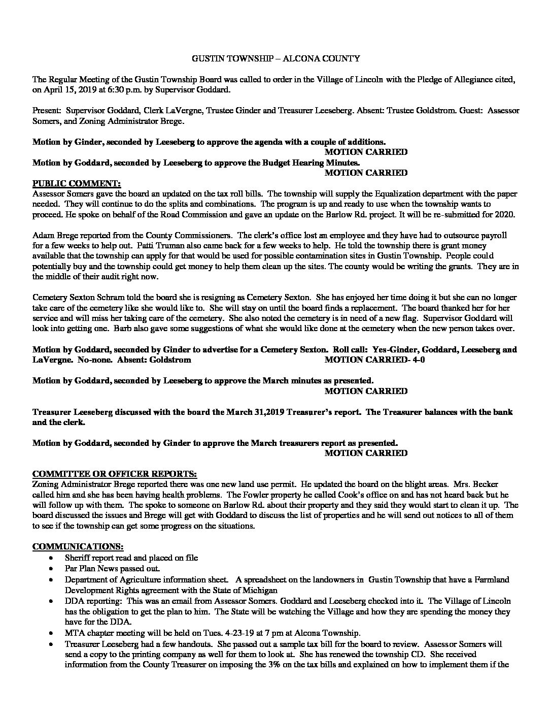 4-15-19 board minutes