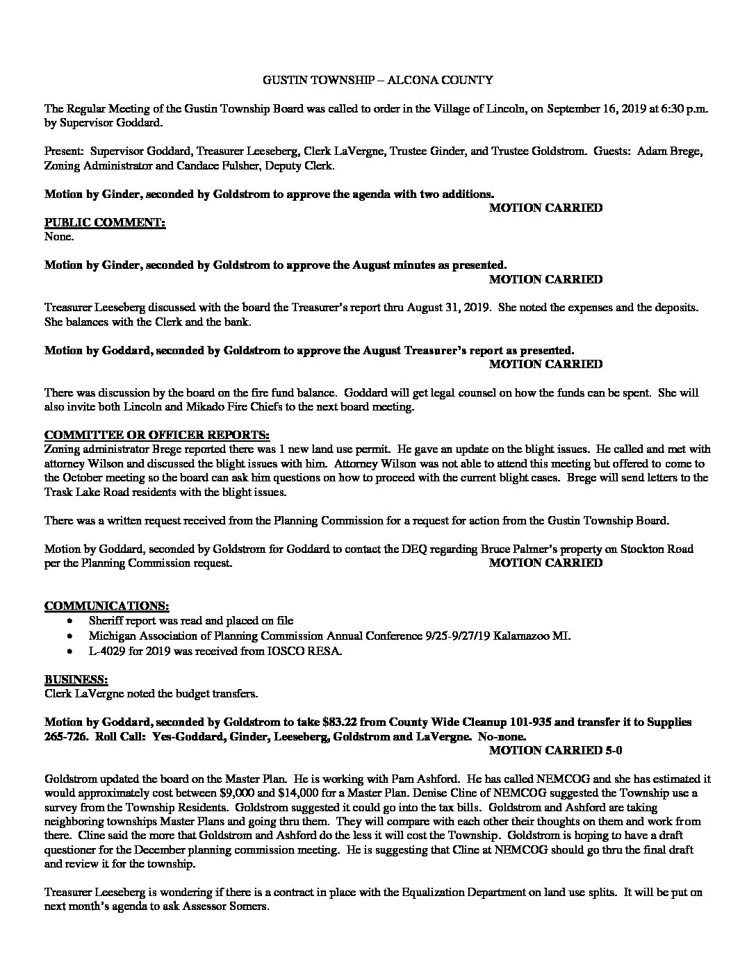 9-16-19 board minutes