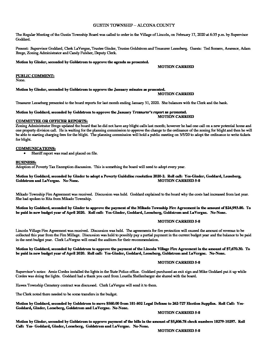 2-17-20 board minutes
